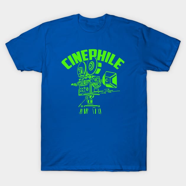 Cinephile Quote / Retro Cinema Camera T-Shirt by EddieBalevo